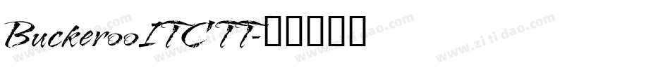 BuckerooITC TT字体转换